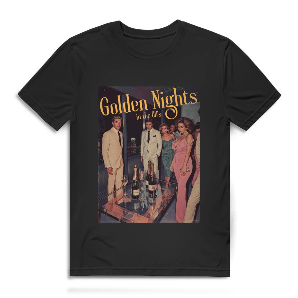 Golden Nights in the 80s Retro Shirt