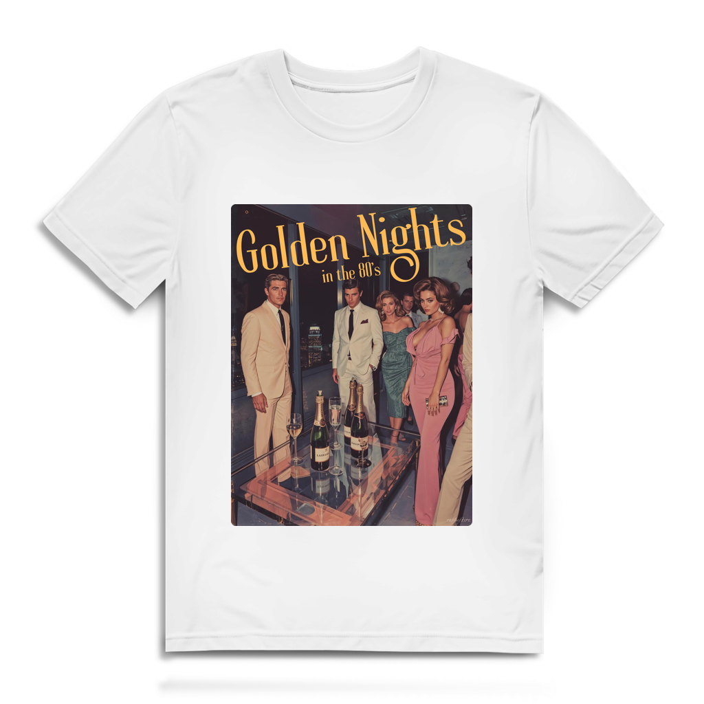 Golden Nights in the 80s Retro Shirt