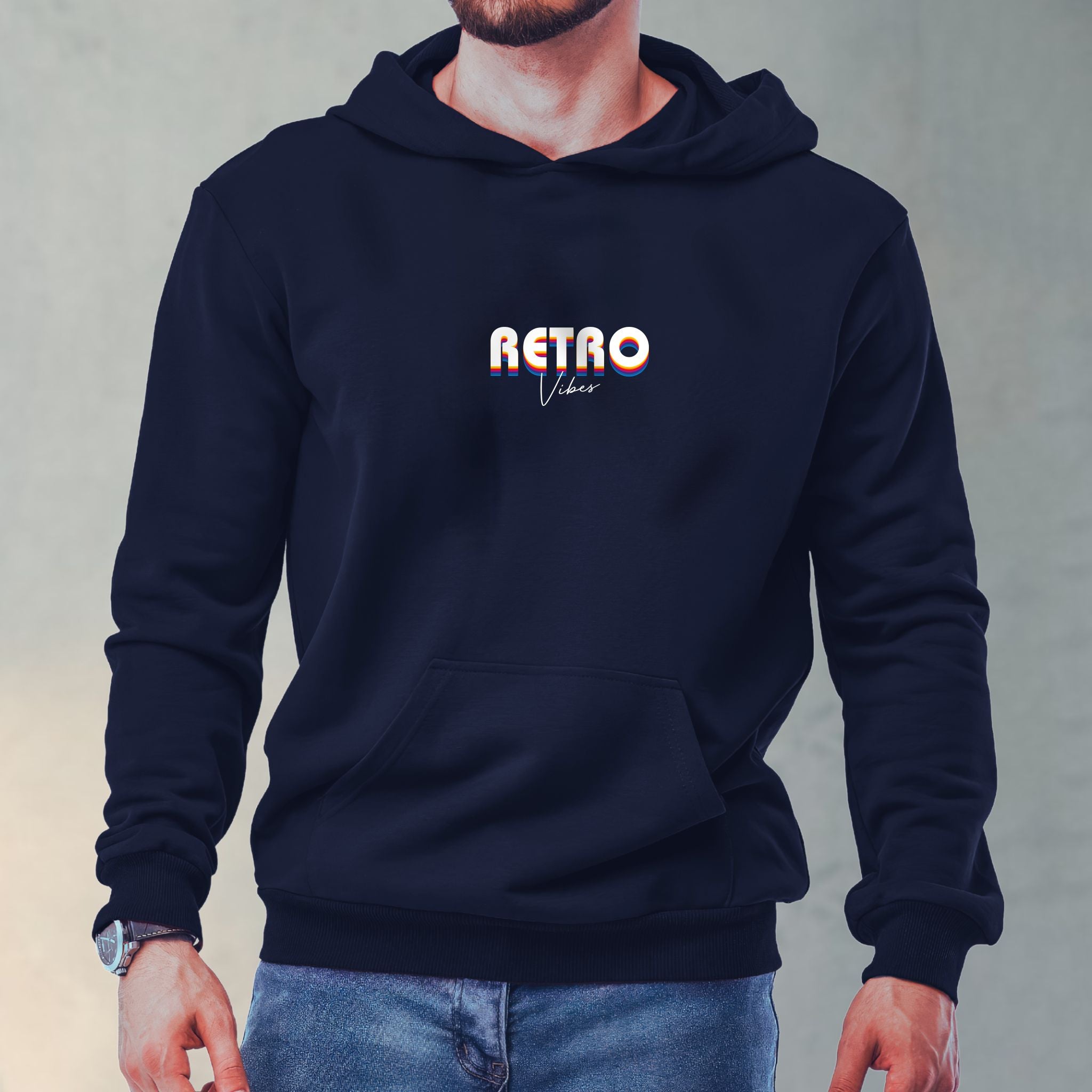Retro Vibes Premium Hoodie