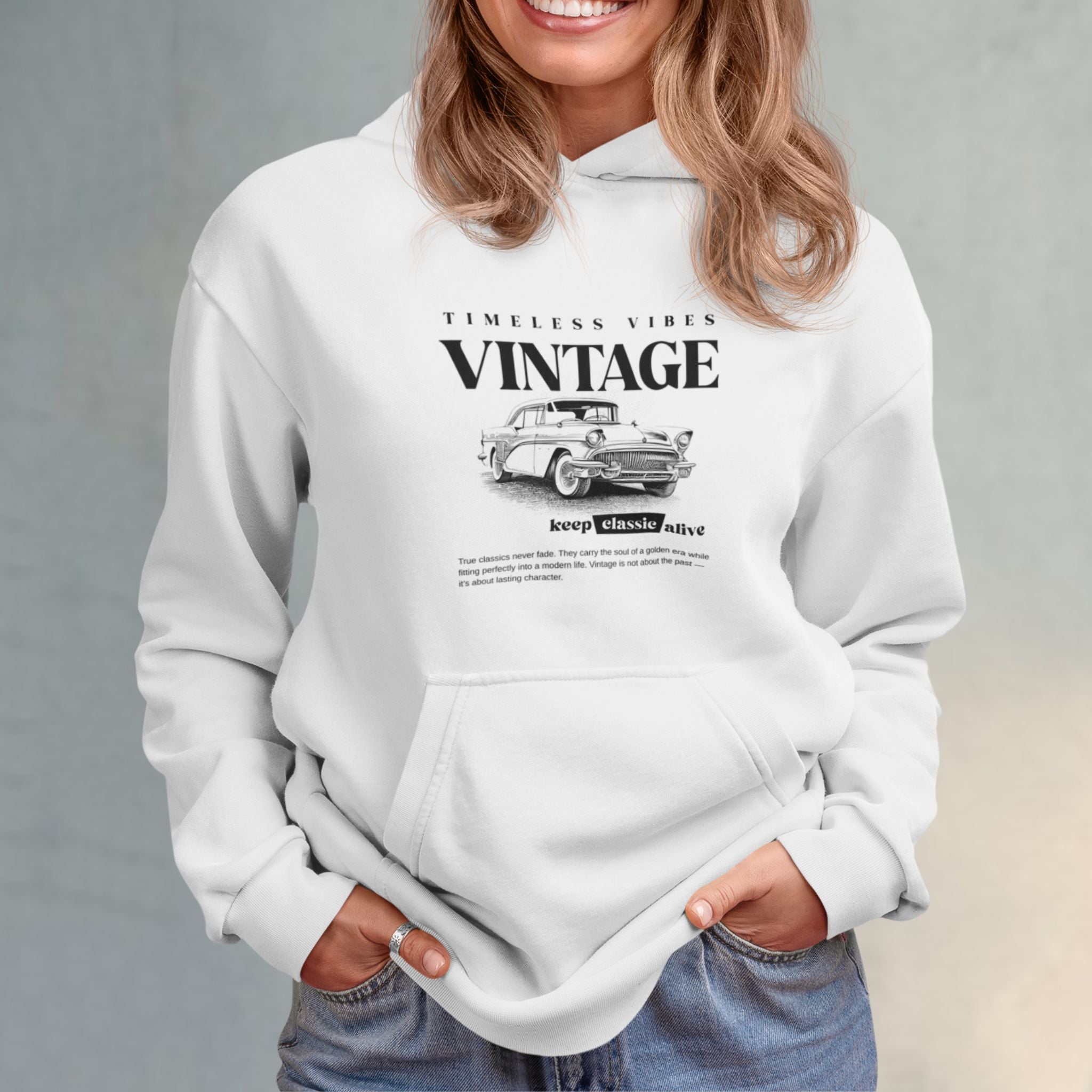 Keep classic alive Premium Retro Hoodie