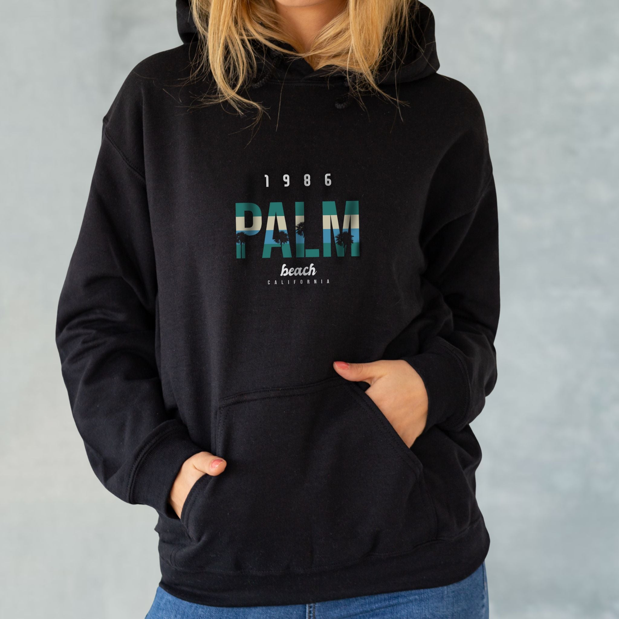 Palm Beach California Retro Hoodie