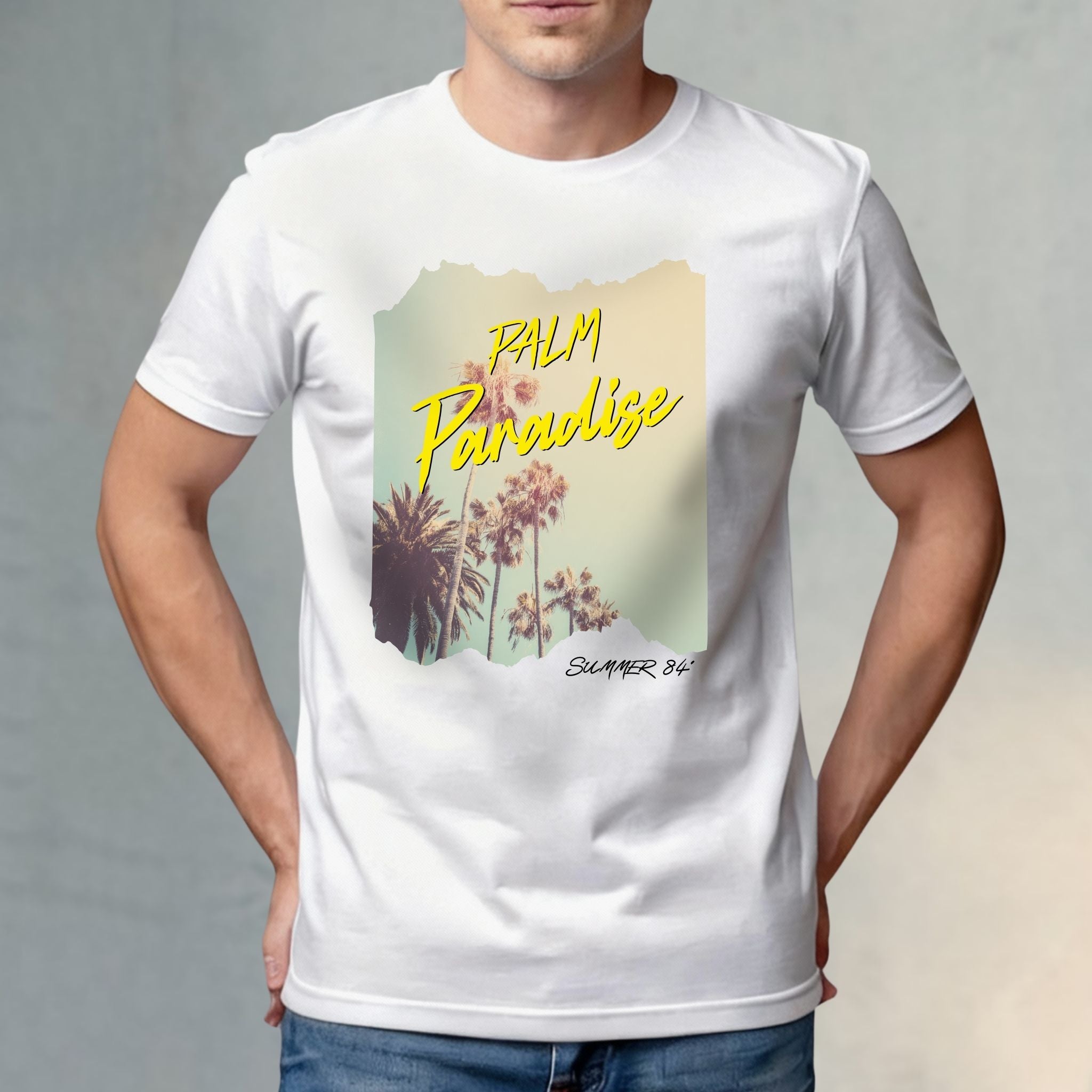 Palm Paradise Retro T-Shirt
