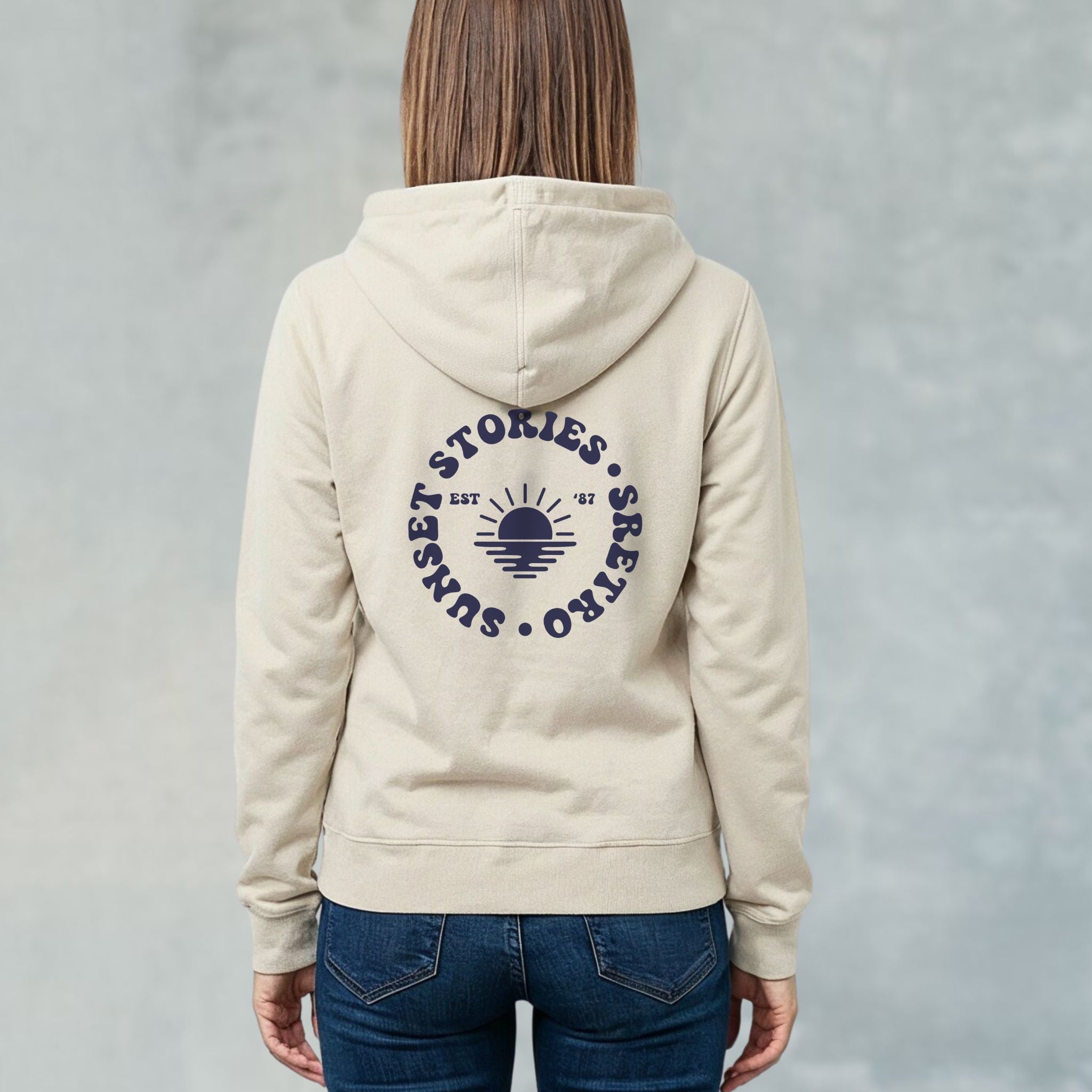 Sunset Stories Premium Retro Hoodie